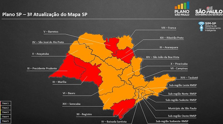 Governo reclassifica municípios e região de Marília é rebaixada para fase vermelha
